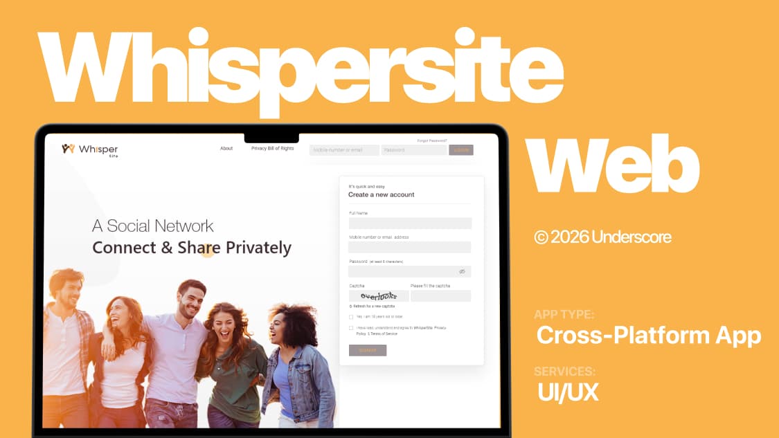 WhisperSite Secure Sharing Platform - slide 1